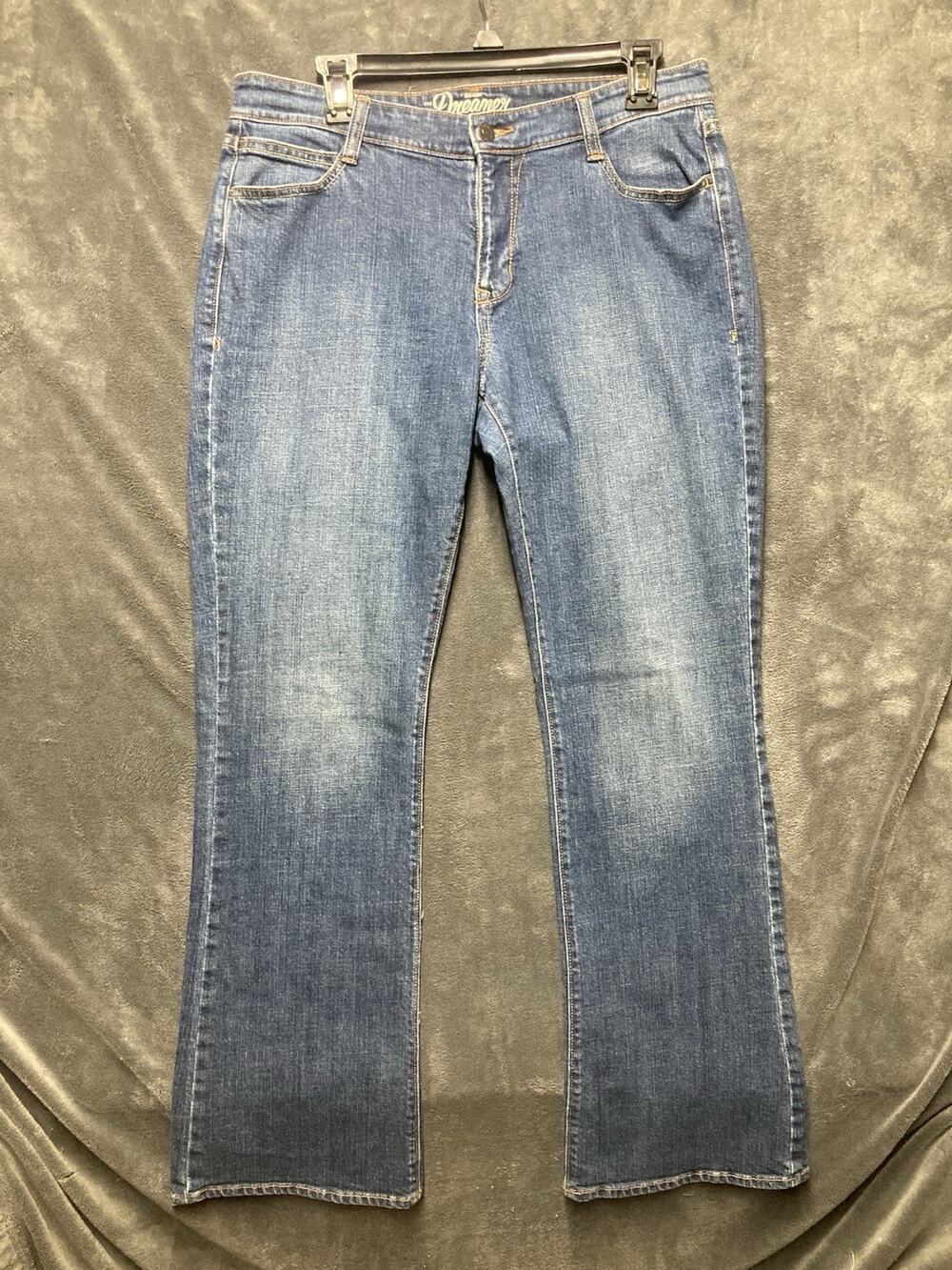 VTG Y2K Old Navy The Dreamer Jeans Mid-Rise Bootcut Med Wash Womans Sz 10R HTF